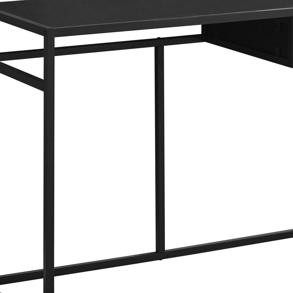 42" Black Computer Desk HomeRoots