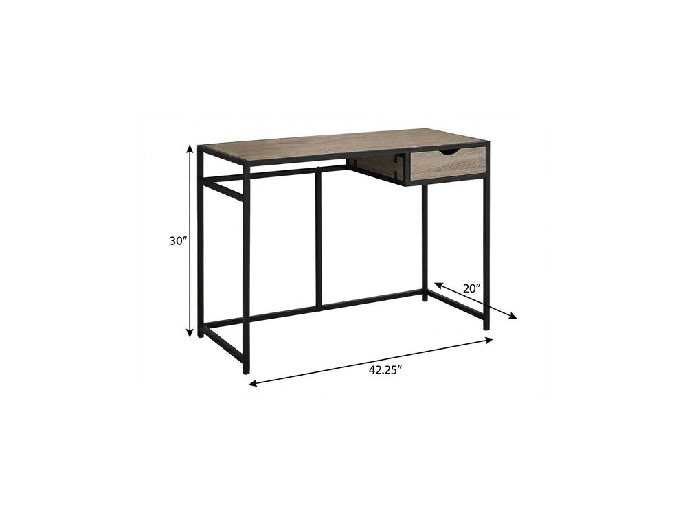 42" Black Computer Desk HomeRoots