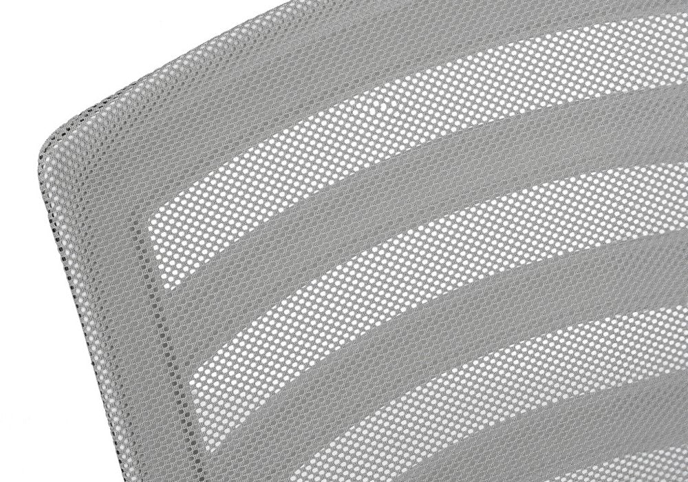 Black Polyester Seat Swivel Adjustable Task Chair Mesh Back Plastic Frame HomeRoots