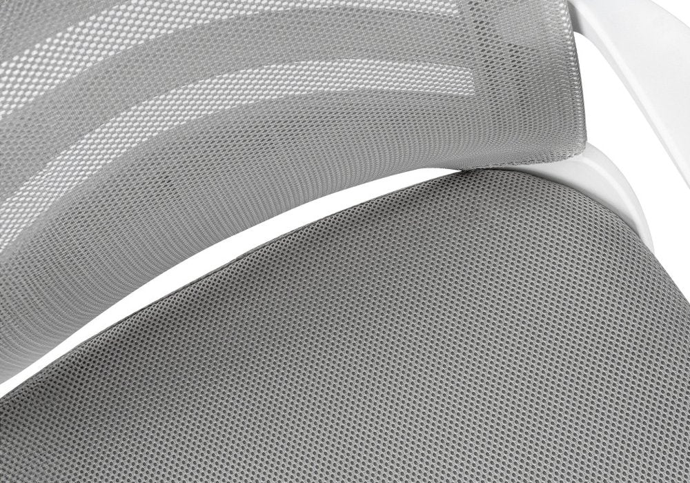 Black Polyester Seat Swivel Adjustable Task Chair Mesh Back Plastic Frame HomeRoots