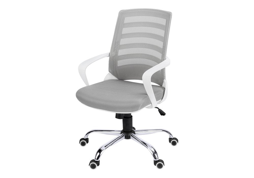Black Adjustable Height Swivel Rolling Office Chair HomeRoots