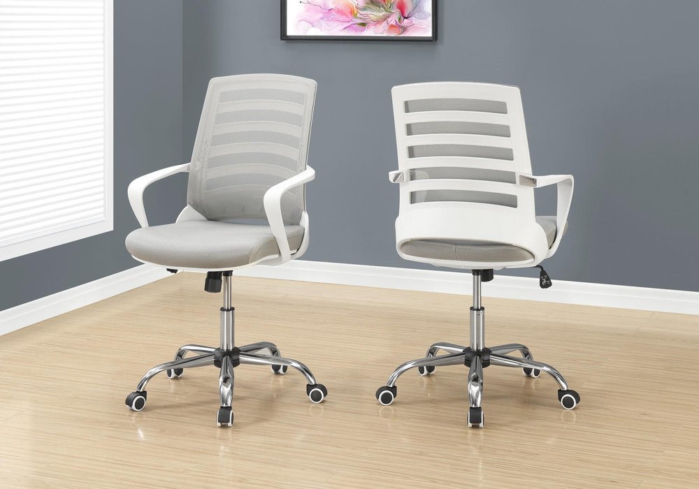 Black Adjustable Height Swivel Rolling Office Chair HomeRoots
