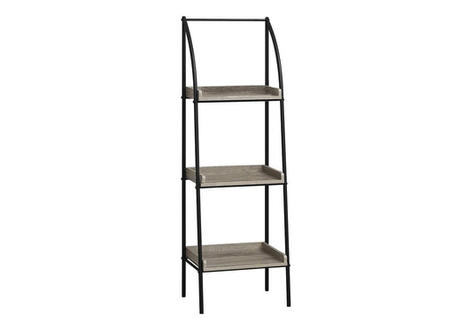 48" Taupe Metal Etagere Bookcase HomeRoots