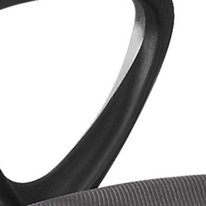 White Polyester Seat Swivel Adjustable Task Chair Mesh Back Plastic Frame HomeRoots