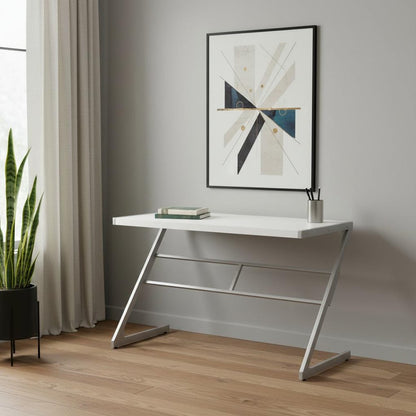 48" Taupe and Black Computer Desk HomeRoots