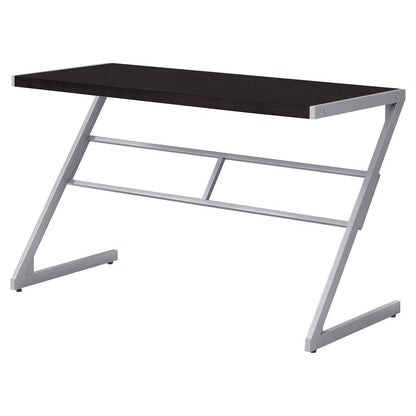 48" Taupe and Black Computer Desk HomeRoots