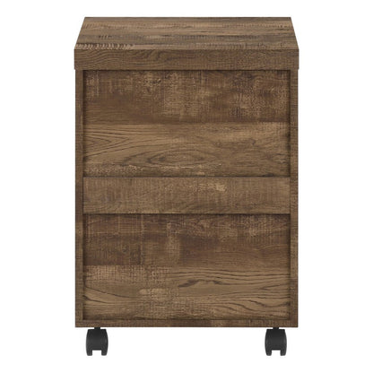 25" Grey Particle Board And Wood Filing Cabinet With Drawers HomeRoots