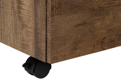 25" Grey Particle Board And Wood Filing Cabinet With Drawers HomeRoots