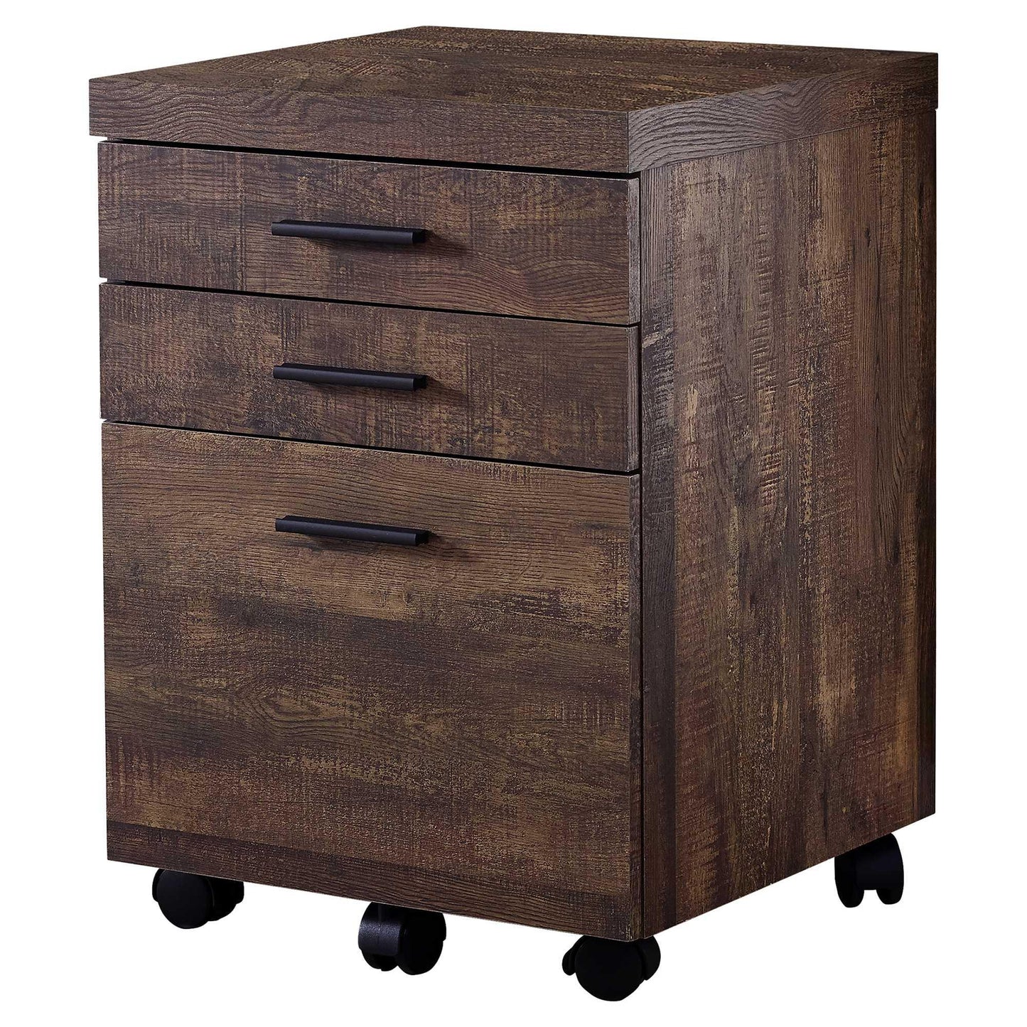 25.25" Particle Board And Mdf Filing Cabinet With 3 Drawers - FurniFindUSA