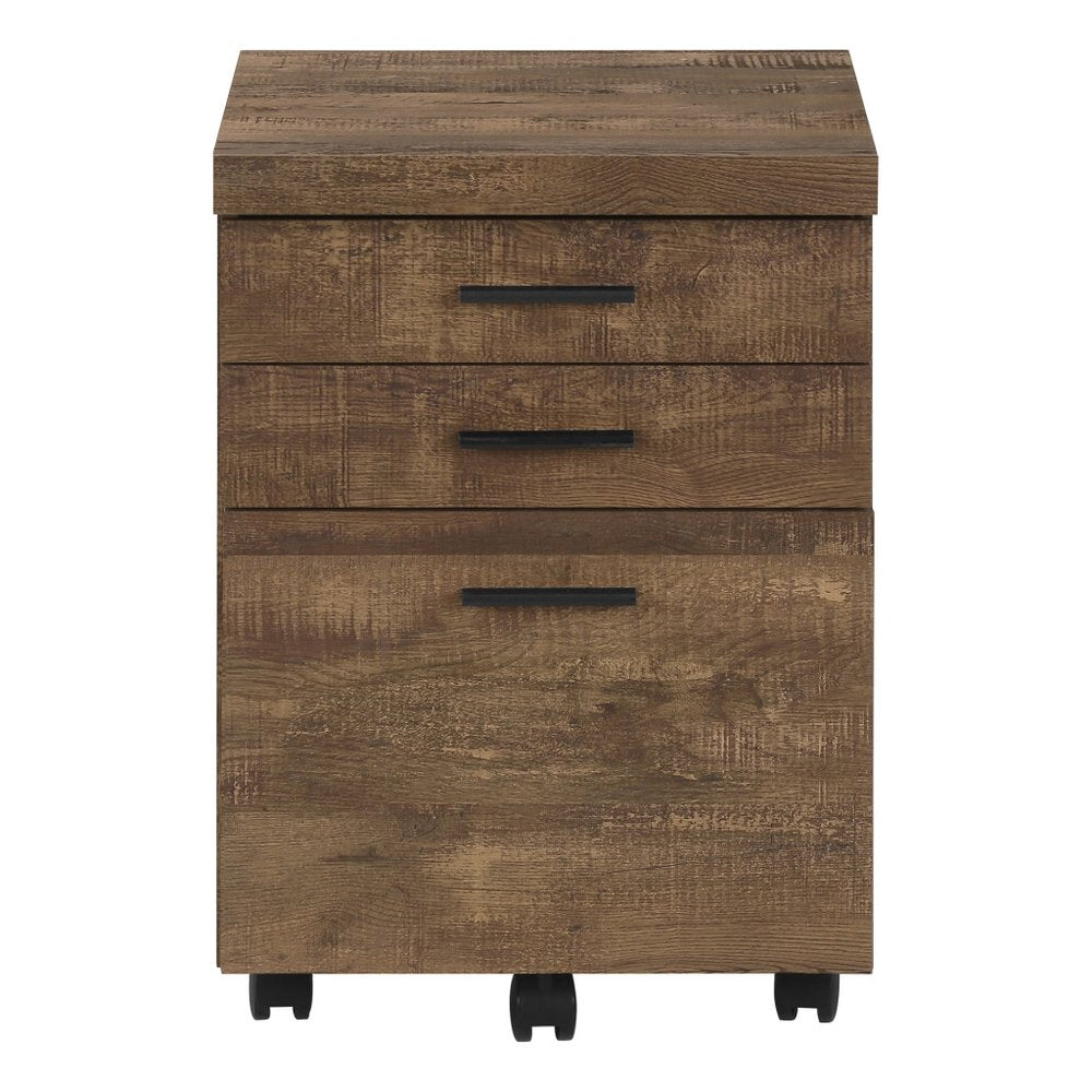 25" Grey Particle Board And Wood Filing Cabinet With Drawers HomeRoots