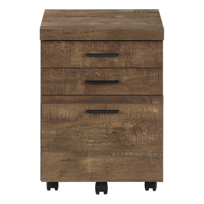 25" Grey Particle Board And Wood Filing Cabinet With Drawers HomeRoots