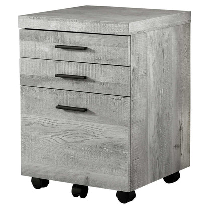 25.25" Particle Board And Mdf Filing Cabinet With 3 Drawers