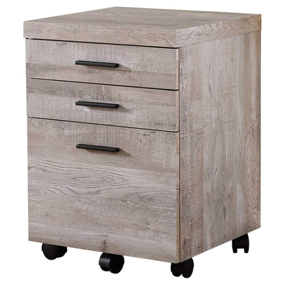 25.25" Particle Board And Mdf Filing Cabinet With 3 Drawers - FurniFindUSA