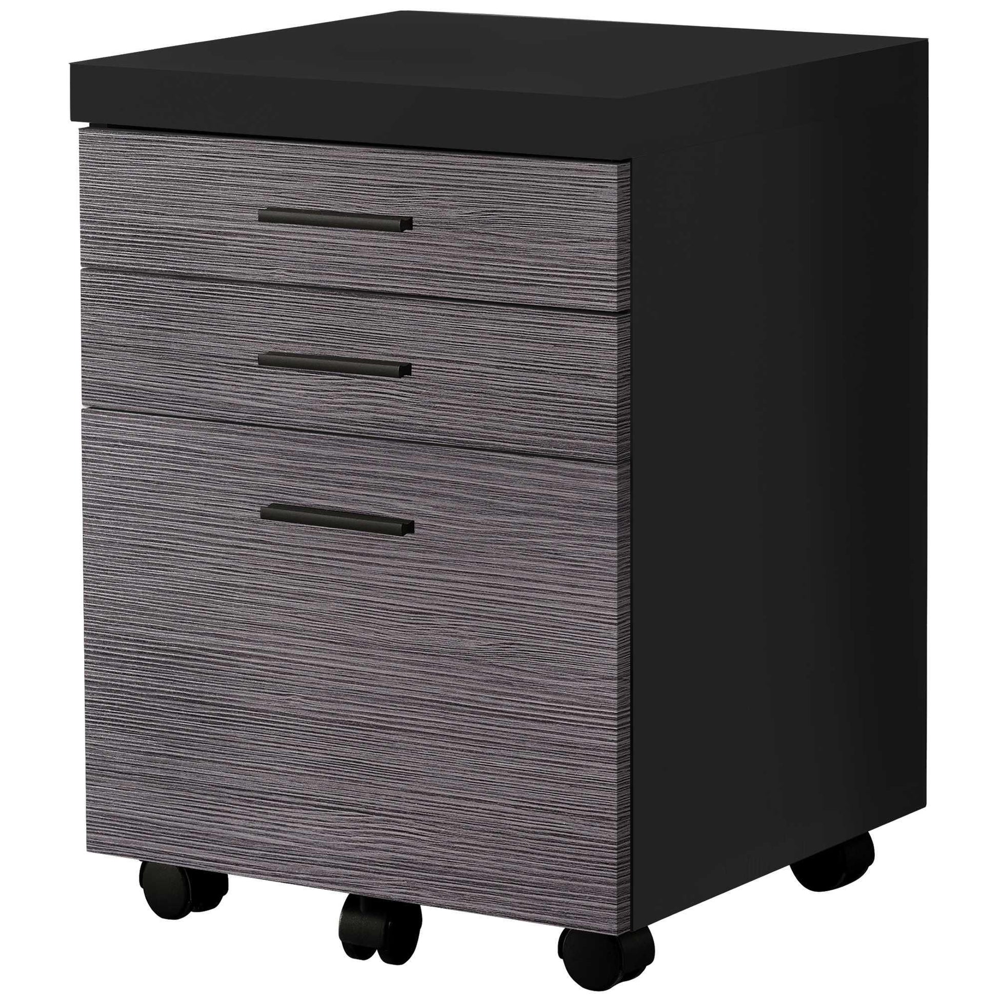 25.25" Particle Board And Mdf Filing Cabinet With 3 Drawers - FurniFindUSA