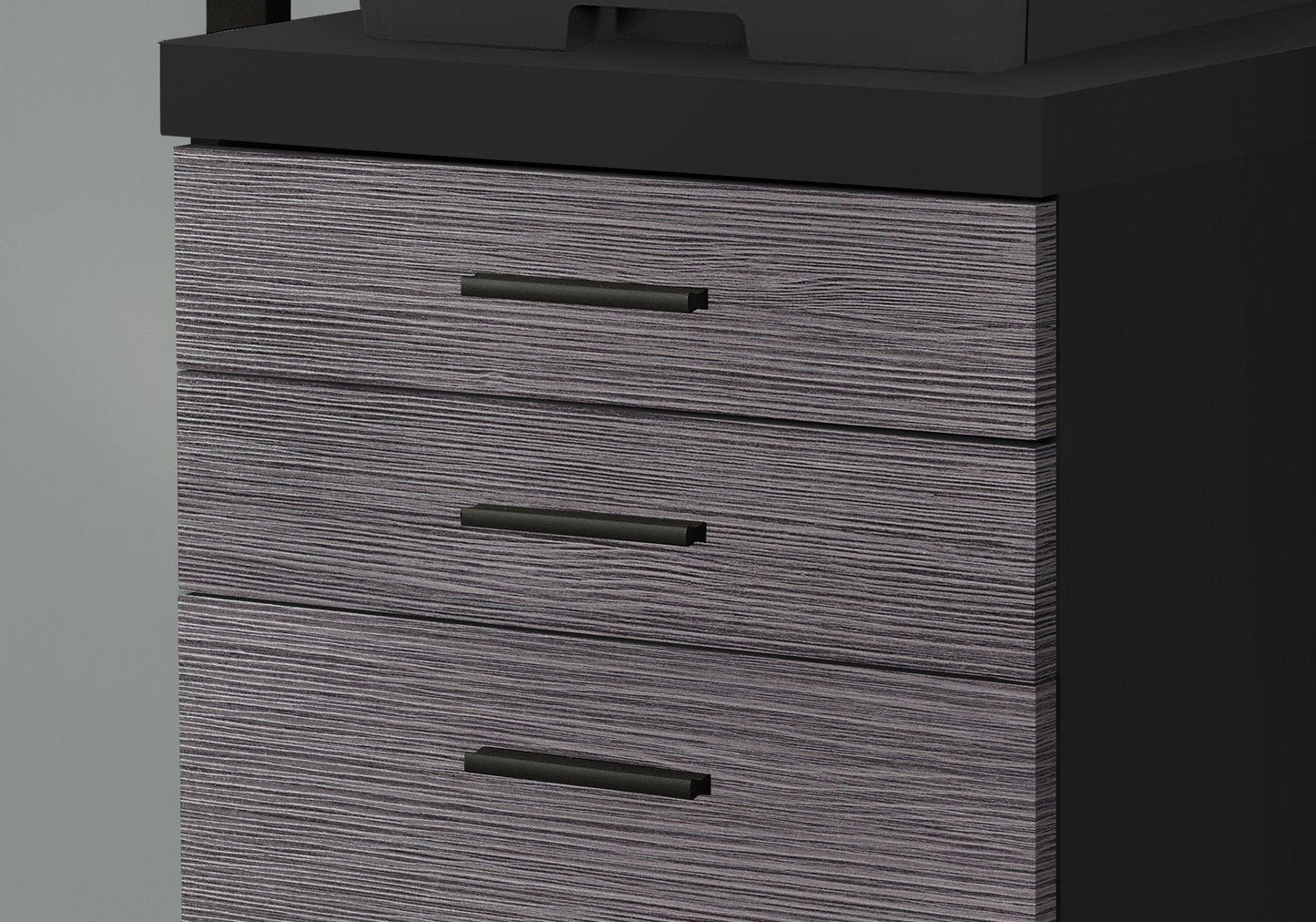 25.25" Particle Board And Mdf Filing Cabinet With 3 Drawers - FurniFindUSA