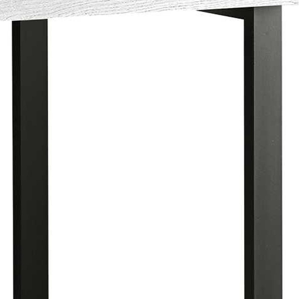47" Gray and Black Computer Desk With Three Drawers — view 1