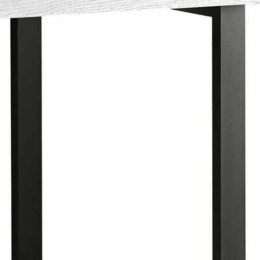 47" Gray and Black Computer Desk With Three Drawers