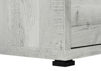 60" Taupe L Shape Computer Desk With Three Drawers HomeRoots