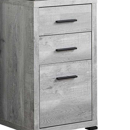 60" Taupe L Shape Computer Desk With Three Drawers HomeRoots