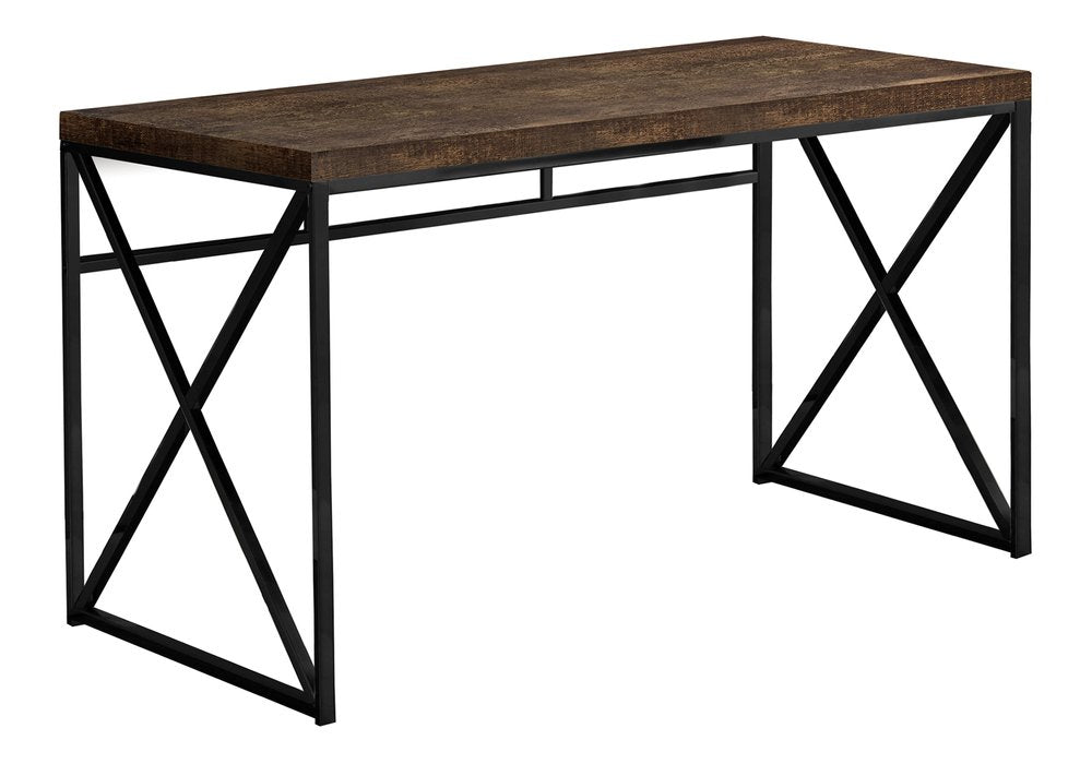 47" Brown and Black Computer Desk HomeRoots