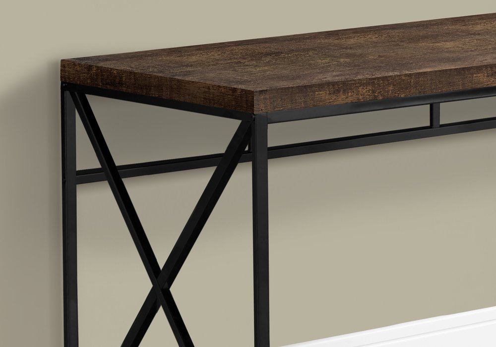 47" Brown and Black Computer Desk HomeRoots