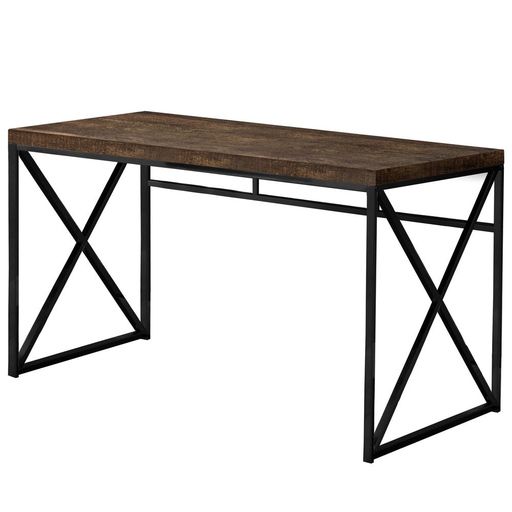 47" Brown and Black Computer Desk HomeRoots