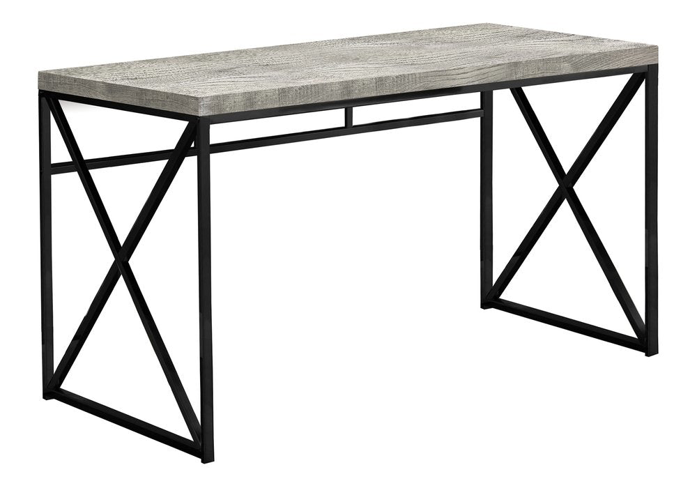47" Gray and Black Computer Desk HomeRoots