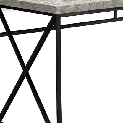 47" Gray and Black Computer Desk HomeRoots