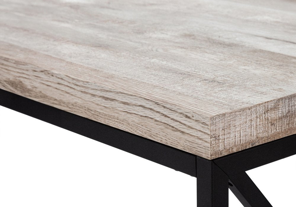 47" Taupe and Black Computer Desk HomeRoots