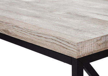 47" Taupe and Black Computer Desk HomeRoots