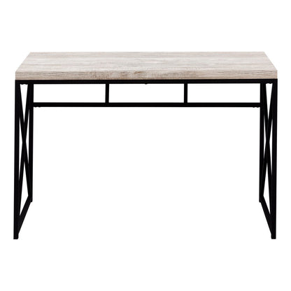 47" Taupe and Black Computer Desk HomeRoots