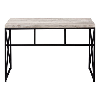 47" Taupe and Black Computer Desk HomeRoots