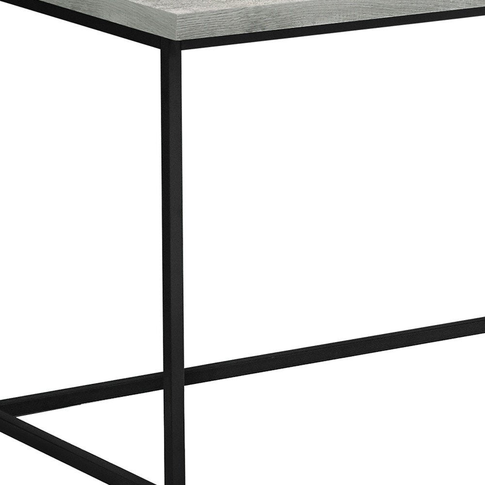 55" Brown and Black Computer Desk With Three Drawers HomeRoots