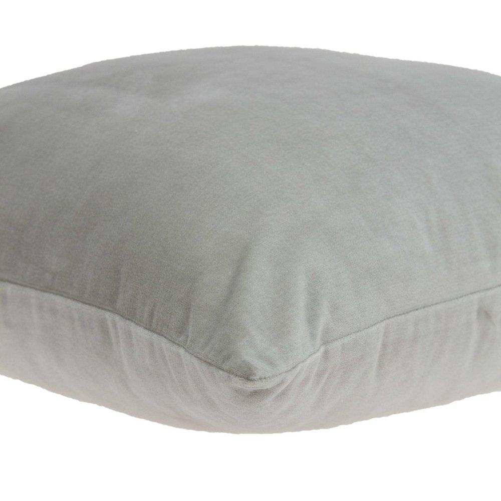 20" X 7" X 20" Transitional Gray Solid Pillow Cover With Poly Insert — view 3