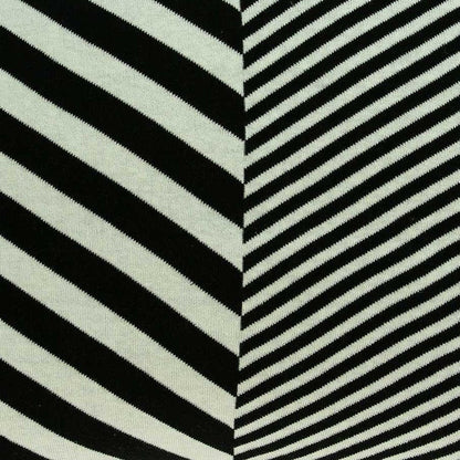 18" X 5" X 18" Transitional White & Black Pillow Cover With Poly Insert