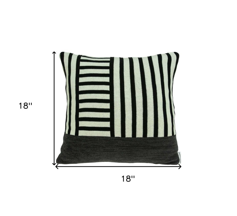 18" X 5" X 18" Transitional Multi Colored Pillow Cover With Poly Insert — view 4