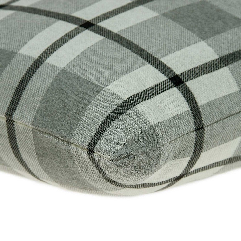 20" X 7" X 20" Transitional Tan & Grey Cotton Pillow Cover With Poly Insert — view 3