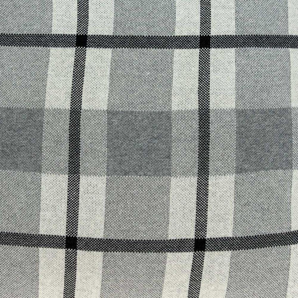 20" X 7" X 20" Transitional Tan & Grey Cotton Pillow Cover With Poly Insert — view 5