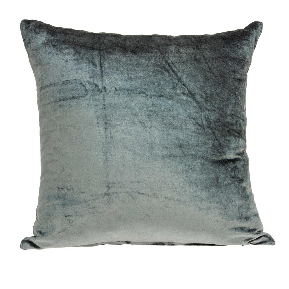22" X 7" X 22" Transitional Charcoal Solid Pillow Cover With Poly Insert — view 1