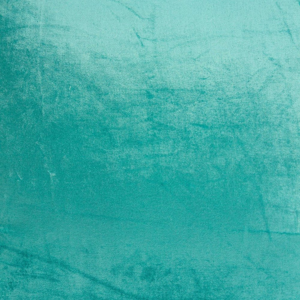 22" X 7" X 22" Transitional Aqua Solid Pillow Cover With Poly Insert — view 4