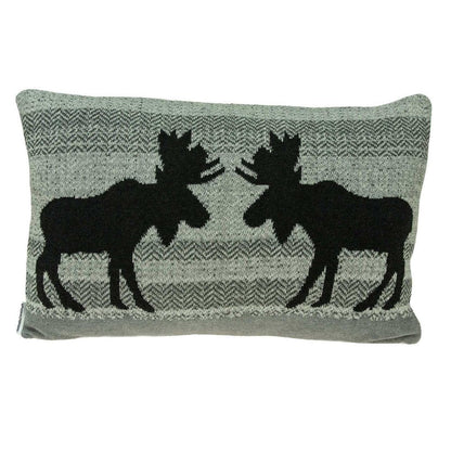 24" X 5" X 16" Lodge Gray Pillow Cover With Poly Insert
