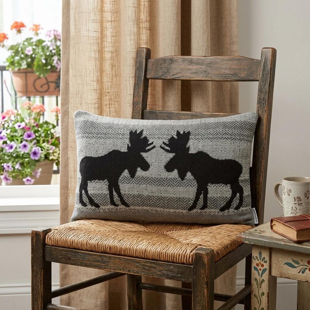 24" X 5" X 16" Lodge Gray Pillow Cover With Poly Insert — view 9