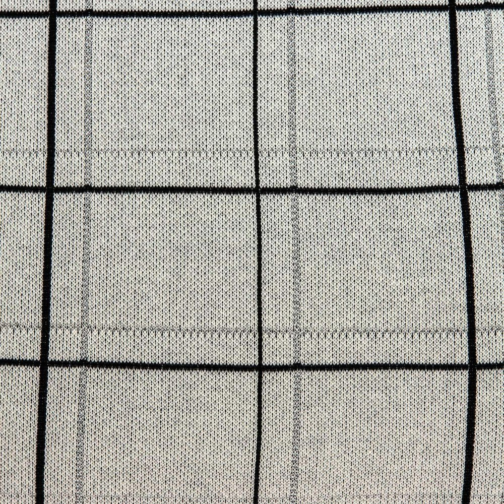 20" Gray Plaid Cotton Throw Pillow — view 4
