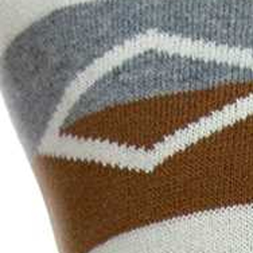 20" Brown Gray And Ivory Southwestern Cotton Throw Pillow — view 2