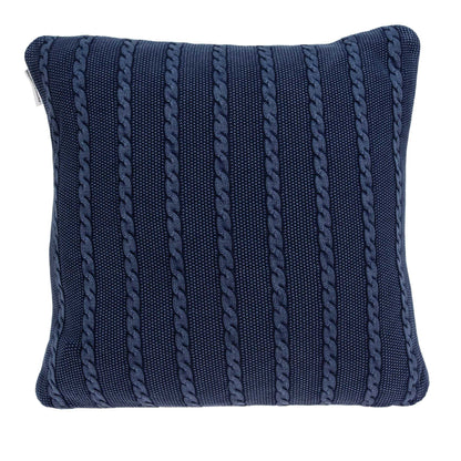 18" X 5" X 18" Transitional Blue Pillow Cover With Poly Insert 5.0" (L) x 18.0" (W) x 18.0" (H)