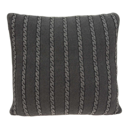 Charcoal Pillow Cover With Insert