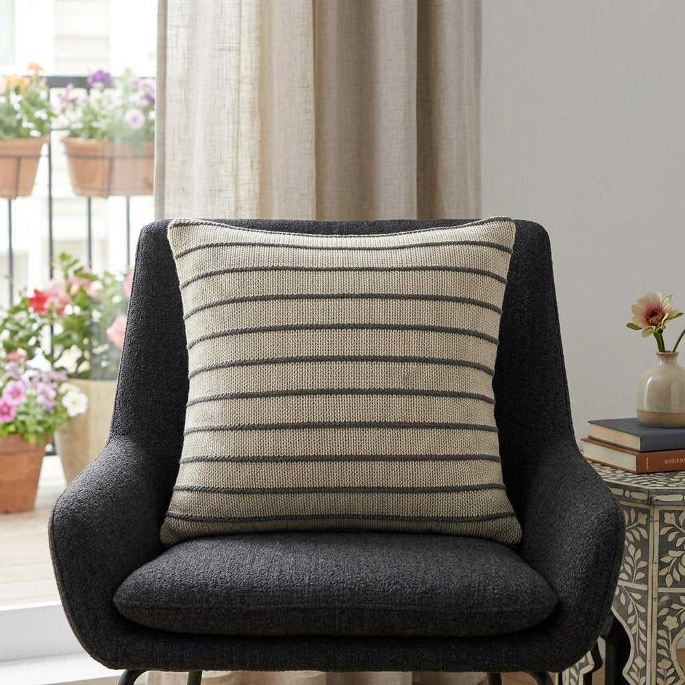 20" Tan Throw Pillow — view 8