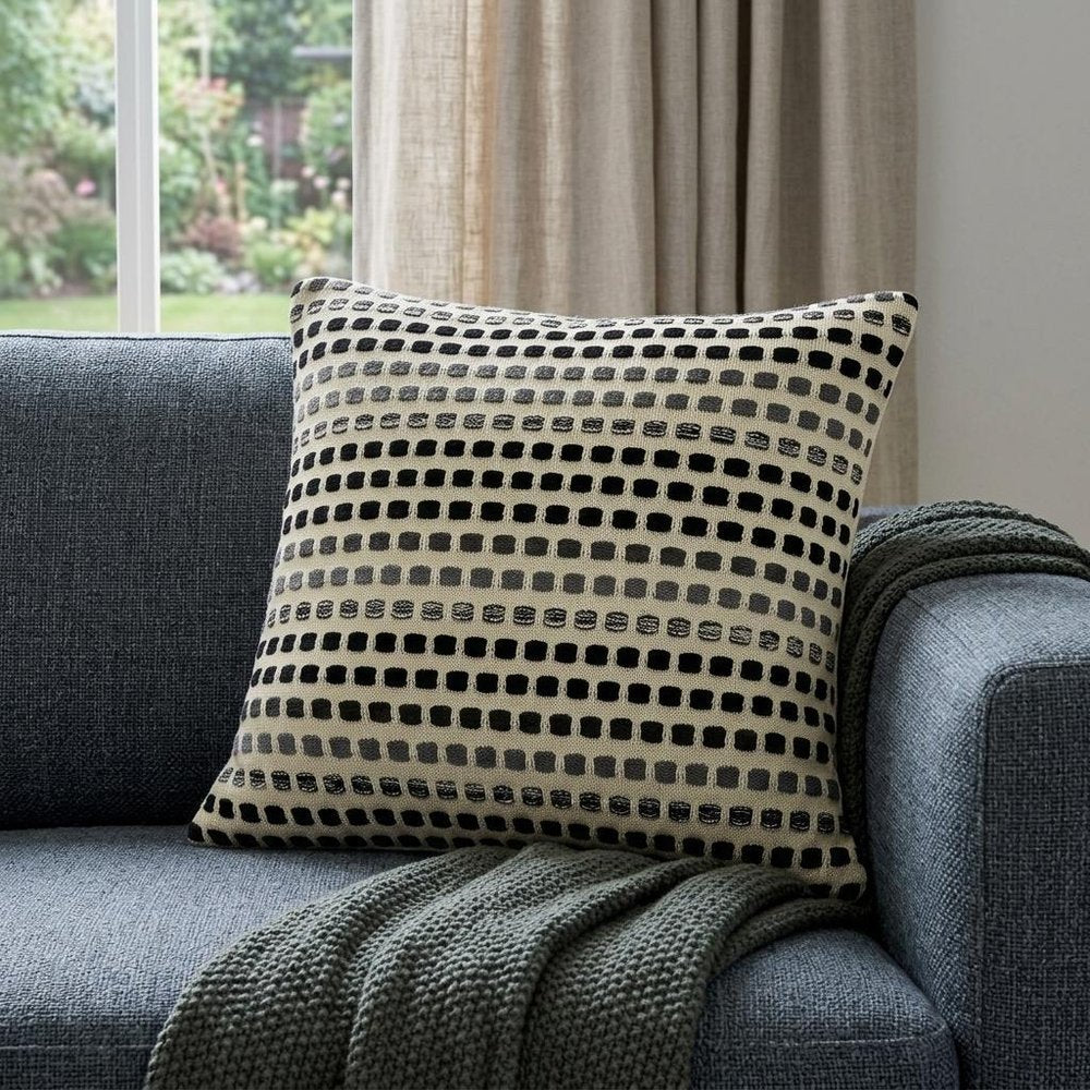 20" X 7" X 20" Elegant Transitional Tan Cotton Pillow Cover With Poly Insert — view 8