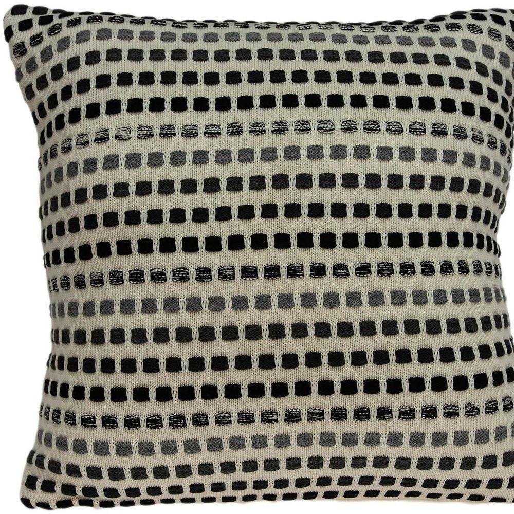 20" X 7" X 20" Elegant Transitional Tan Cotton Pillow Cover With Poly Insert — view 7