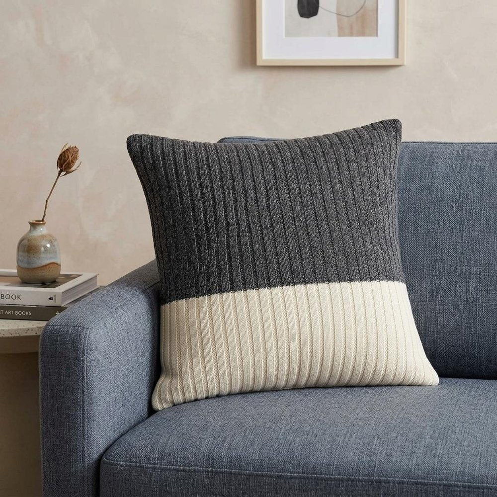 20" X 7" X 20" Beautiful Transitional Tan Accent Pillow Cover With Poly Insert — view 7